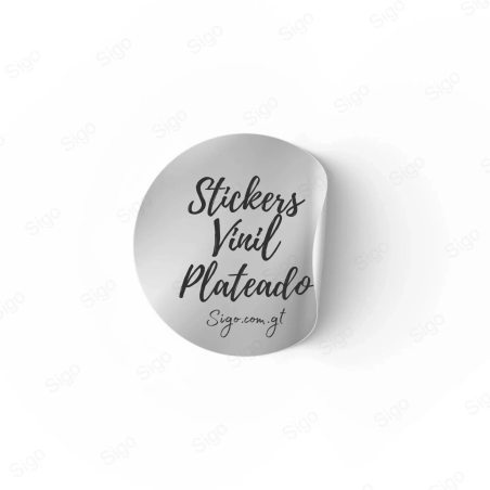 Servicio de Impresión de Calcomanias Plateadas, Calcomanías Personalizadas