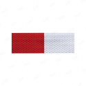 Cinta Reflectiva de PVC (Blanco/Rojo) 2"x 9m