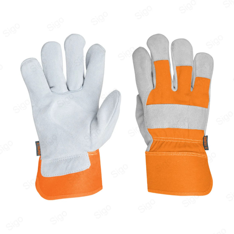 Guantes de Carnaza y Loneta, Unitalla, Protección de Manos