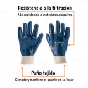 Guantes de Algodón Recubiertos de Nitrilo Puño Tejido, Protección de Manos
