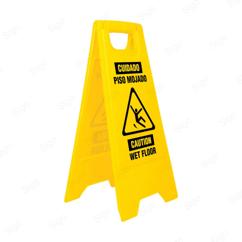 Letrero Plegable Piso Mojado, Equipo de Protección y Seguridad Industrial