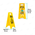 Letrero Plegable Piso Mojado, Equipo de Protección y Seguridad Industrial