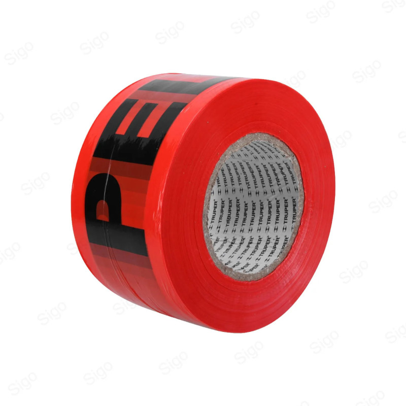 ▶︎ Cinta Delimitadora Rojo "Peligro" 3" x 305 Metros | TRUPER