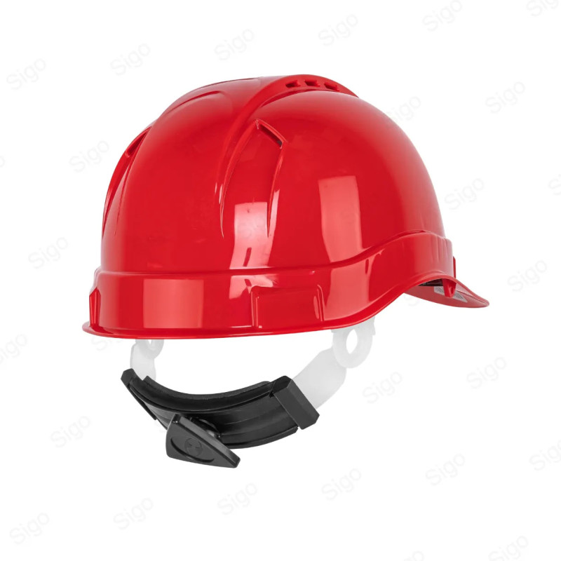 Casco de Seguridad, Ajuste con Matraca Naranja, Protección de Cabeza