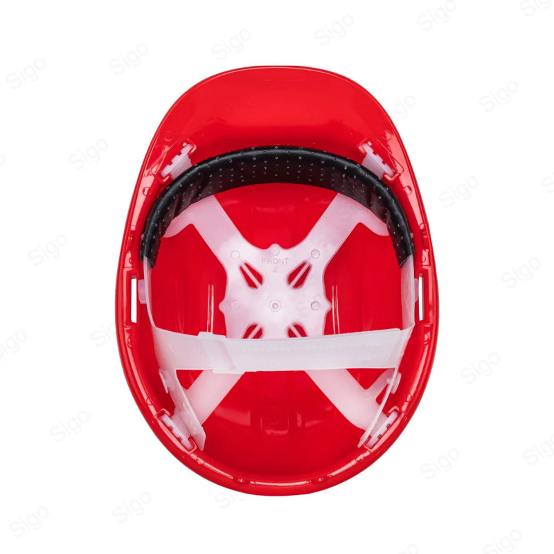 Casco de Seguridad, Ajuste con Matraca Naranja, Protección de Cabeza