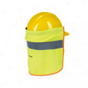 Cubrenuca para Casco Verde con Reflejante, Protección de Cabeza