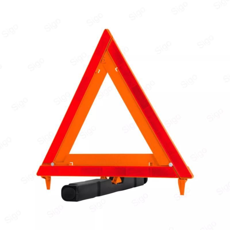 ‣  Triángulo de Seguridad con Estuche Plástico 44 cm de alto | SIGO