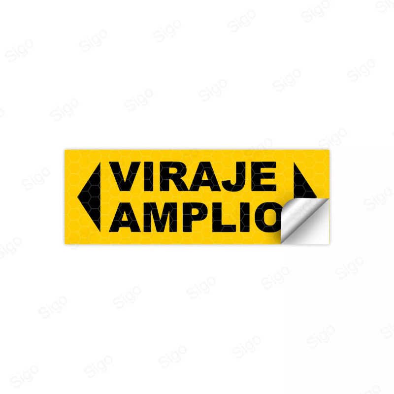 Calcomanias - Viraje Amplio| Sigo