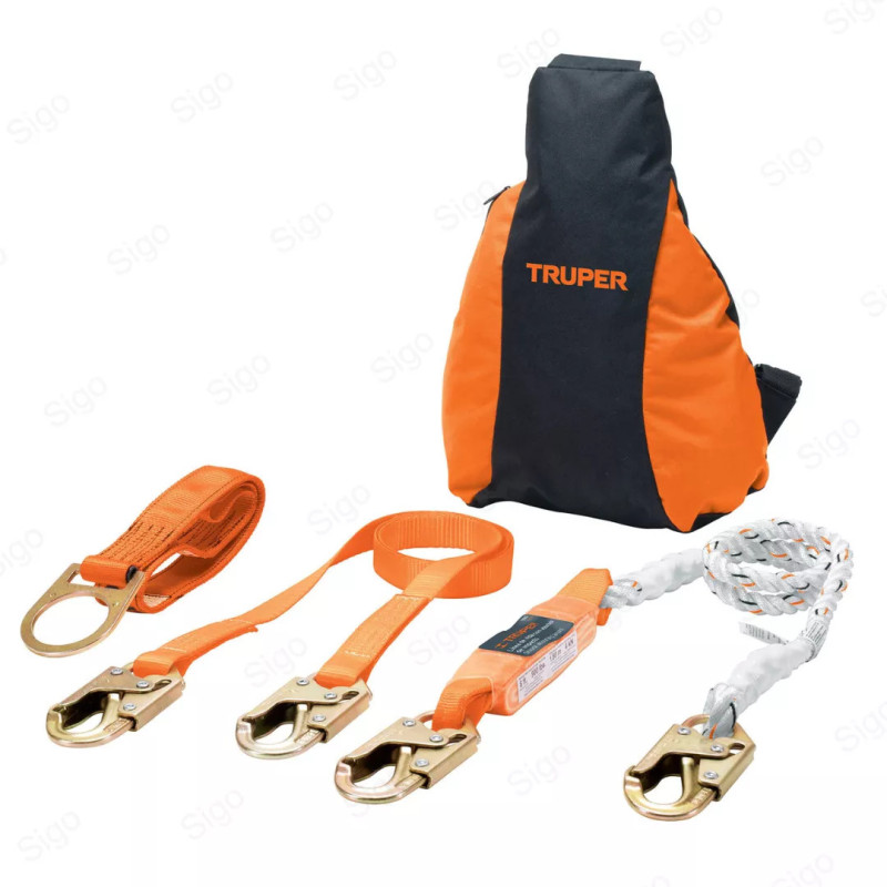 Kit Arnés de Seguridad Cuerpo Completo|  3 Puntos, Protección Contra Caídas