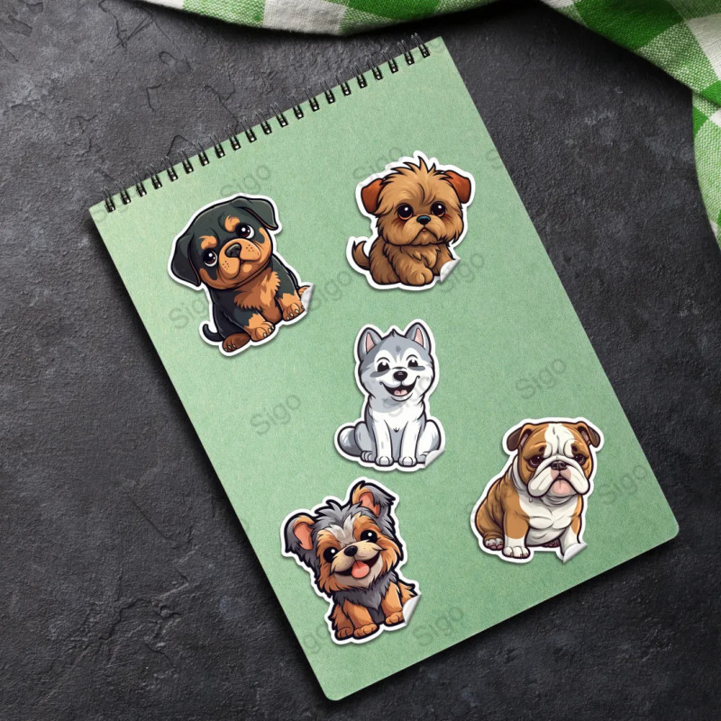 Pack de Calcomanías Perritos | 20 Unidades