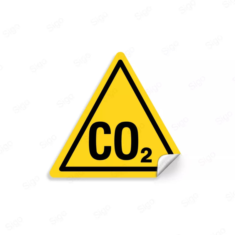 Calcomanía de Advertencia CO2 | CALC-AD-26