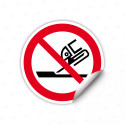 Calcomanía de Prohibición No Usar Para Amolar Frontalmente| CALC-PR-32