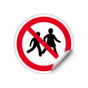 Calcomanía de Prohibición Prohibido el Paso a Niños| CALC-PR-37