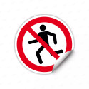 Calcomanía de Prohibición No Correr | CALC-PR-49