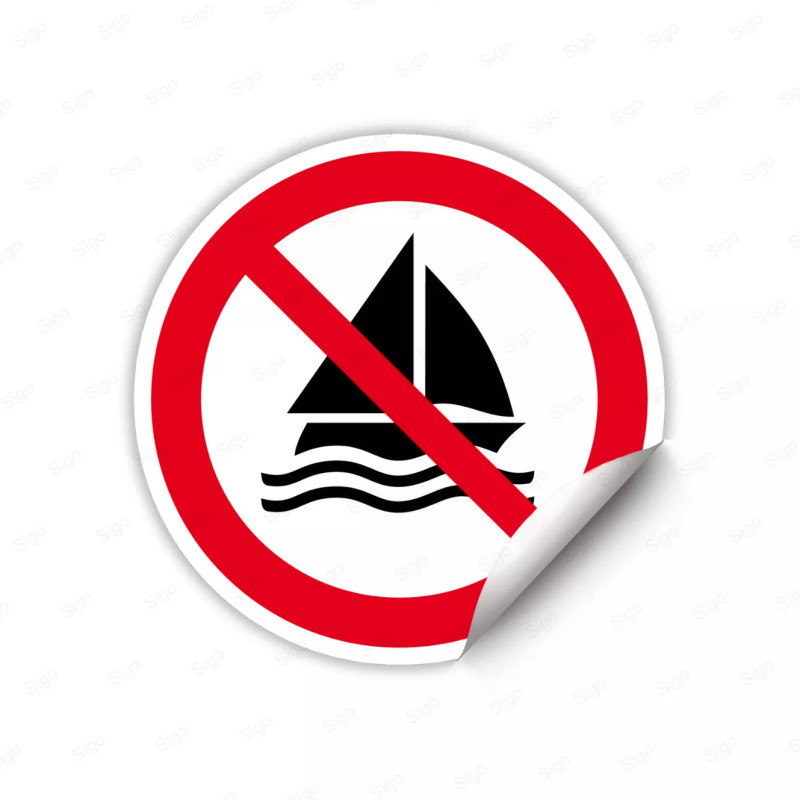 Calcomanía de Prohibición No Navegar | CALC-PR-53