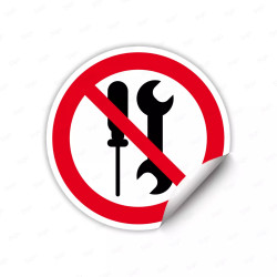 ‣ Calcomanía Prohibición No Atendido | SIGO