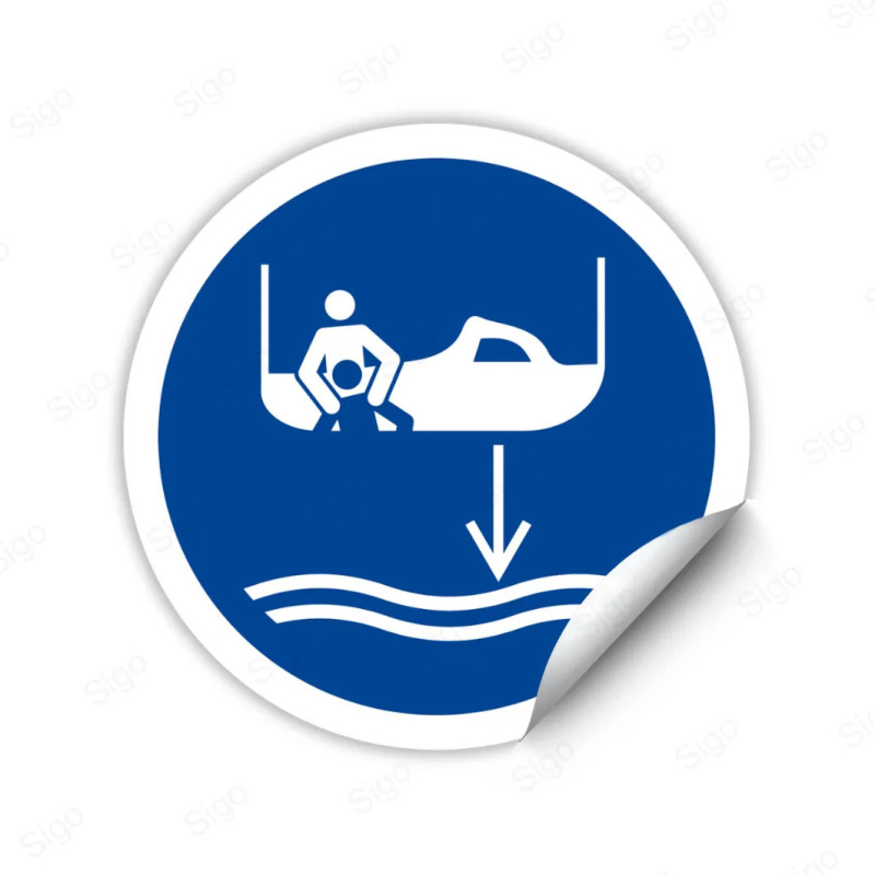 ‣ Calcomanía: Baje el Bote de Rescate... | SIGO