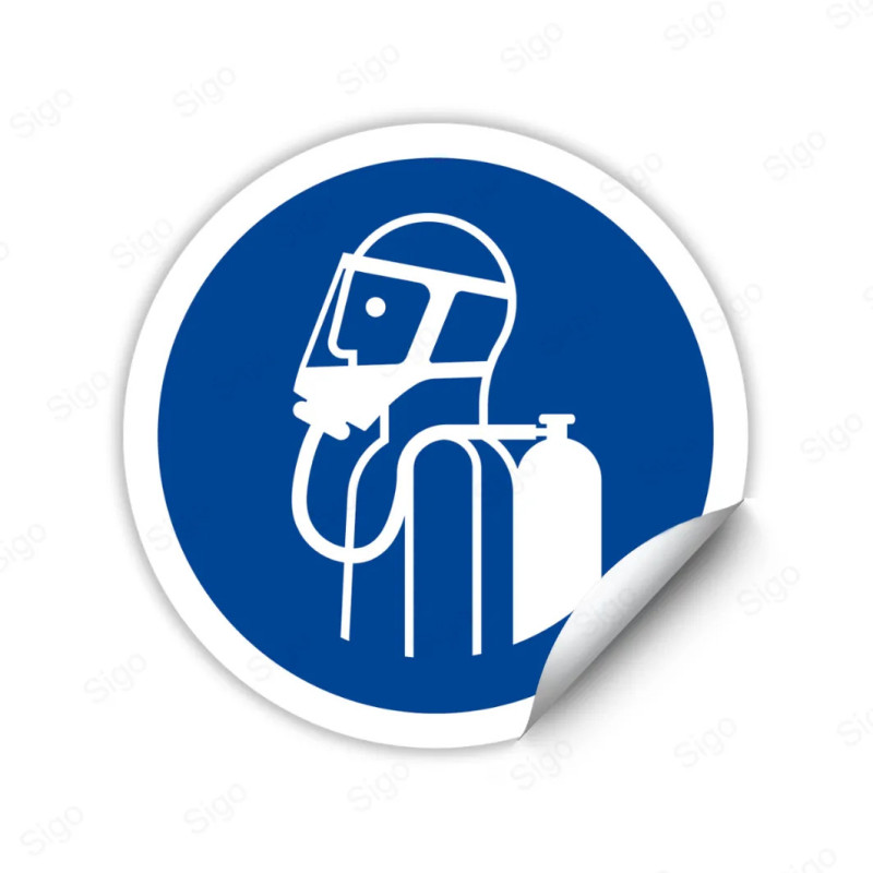 ‣ Calcomanía Equipo de Respiración Autó... | SIGO