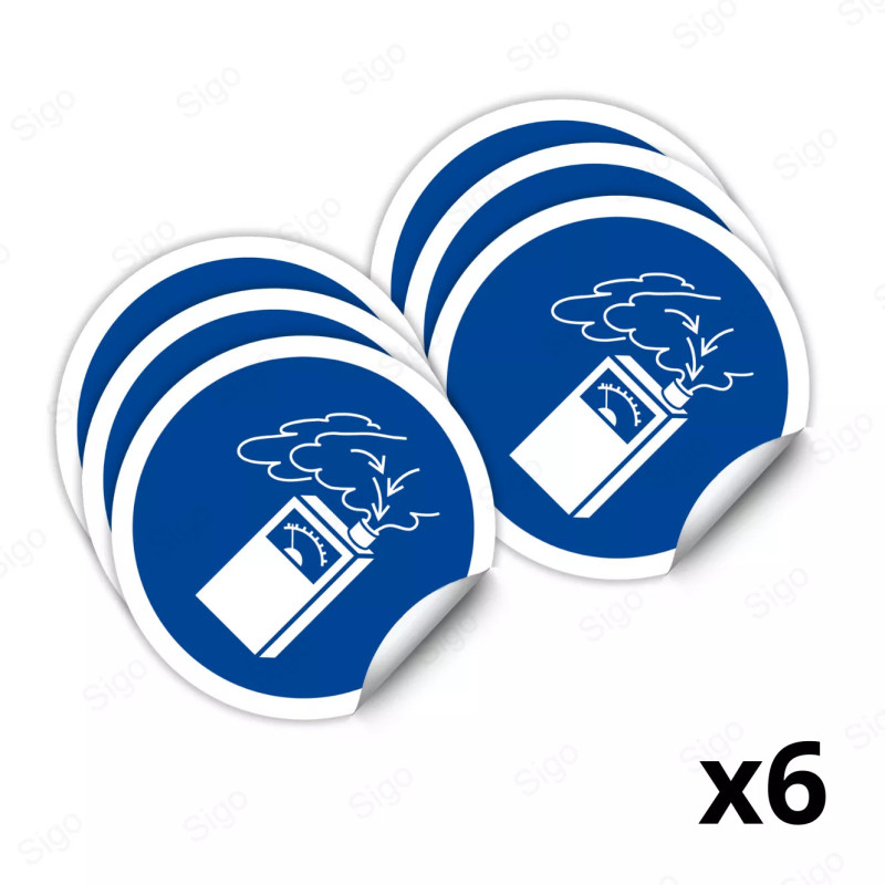 ‣ Calcomanía: Obligación Detector de Gas | SIGO