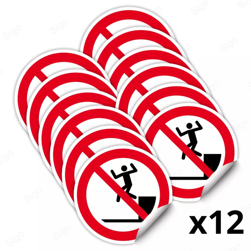 ‣ Calcomanía Prohibición No Saltar Hacia... | SIGO