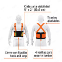 Fajas Lumbares con Cintas Alta Visibilidad | 4 Varillas, Equipo de Protección y Seguridad Industrial