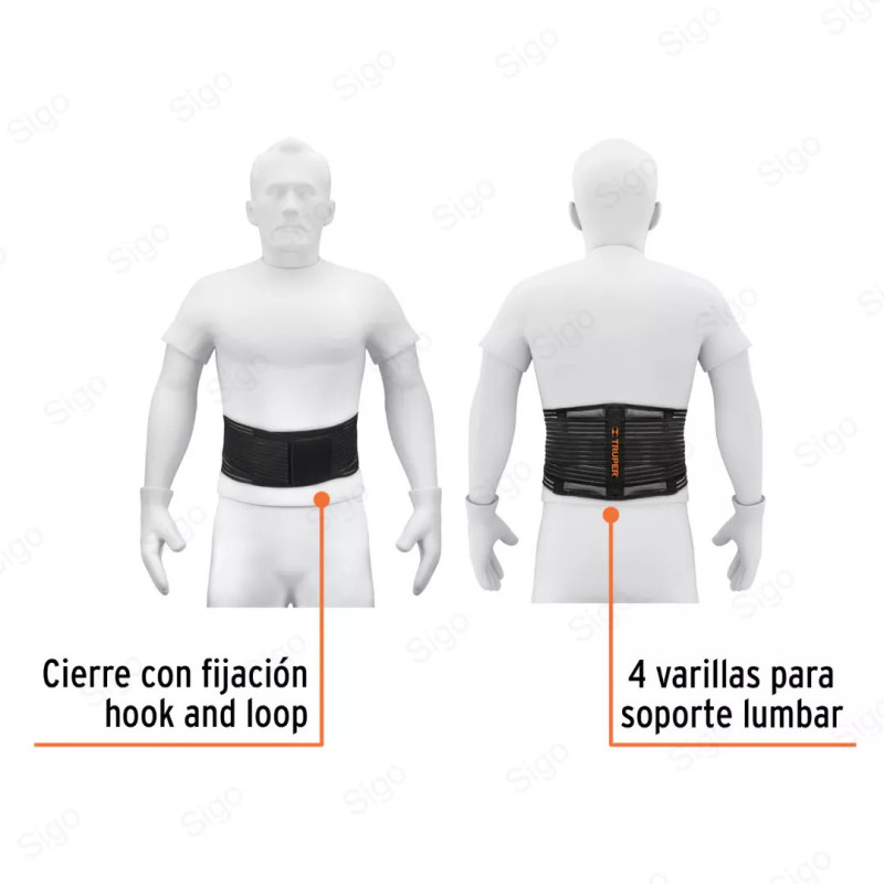 Fajas Lumbares Malla Transpirable | Tipo Cinturón, Equipo de Protección y Seguridad Industrial