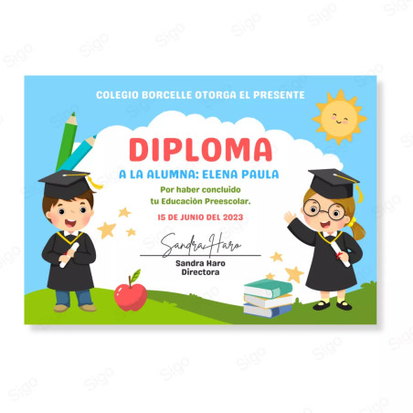 Impresión Diploma Escolar | Sigo