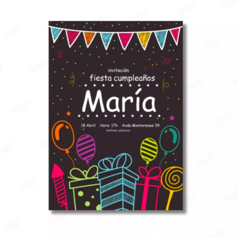 ‣ Invitaciones Cumpleaños únicas y creativas | SIGO