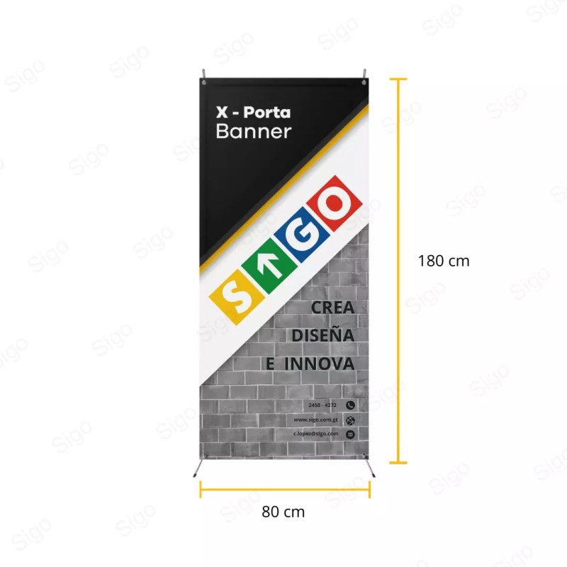 XBanner Publicitario 80x180cm| Sigo