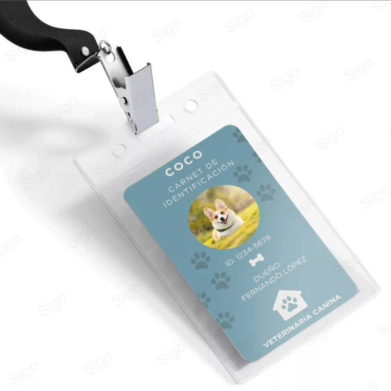 Servicio de Impresión de Carnet para Mascotas - Carnets de PVC - SIGO Expertos en Impresión Digital Guatemala