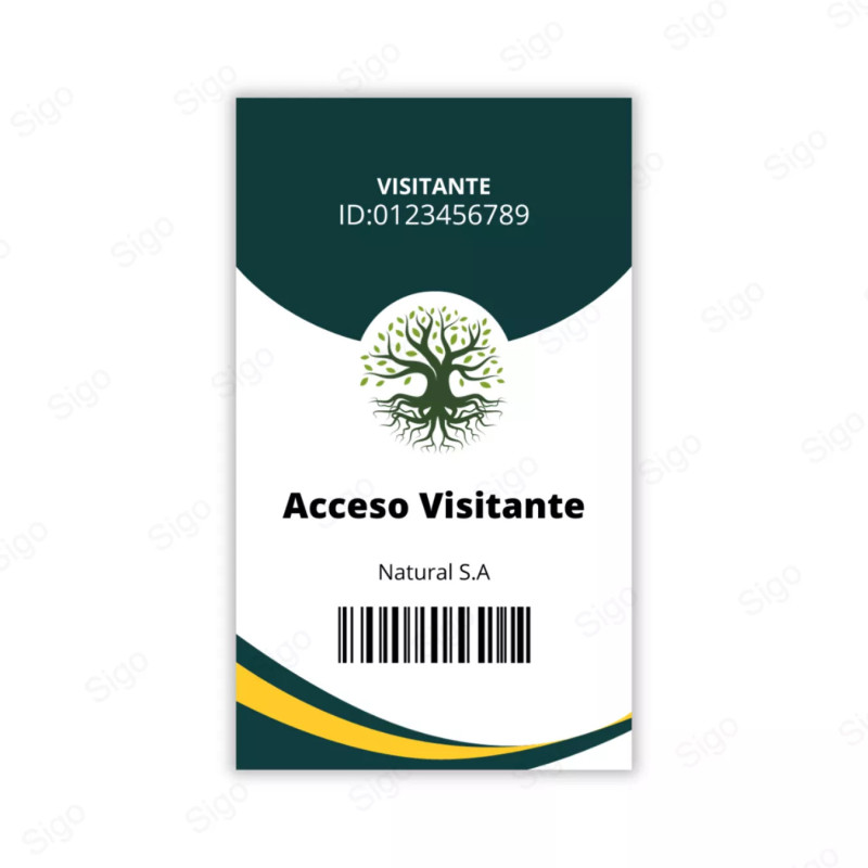 Servicio de Impresión de Carnet Acceso Visitantes - Carnets de PVC - SIGO Expertos en Impresión Digital Guatemala