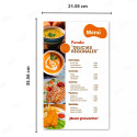 Menu Restaurante Tamaño Oficio
