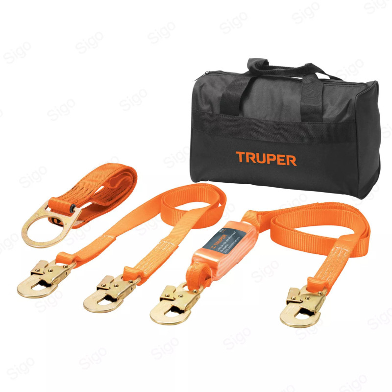 Kit Arnés de Seguridad Cuerpo Completo | 3 Puntos, Protección Contra Caídas