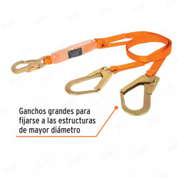 Línea de Vida con Amortiguador de Impacto | Doble Brazo