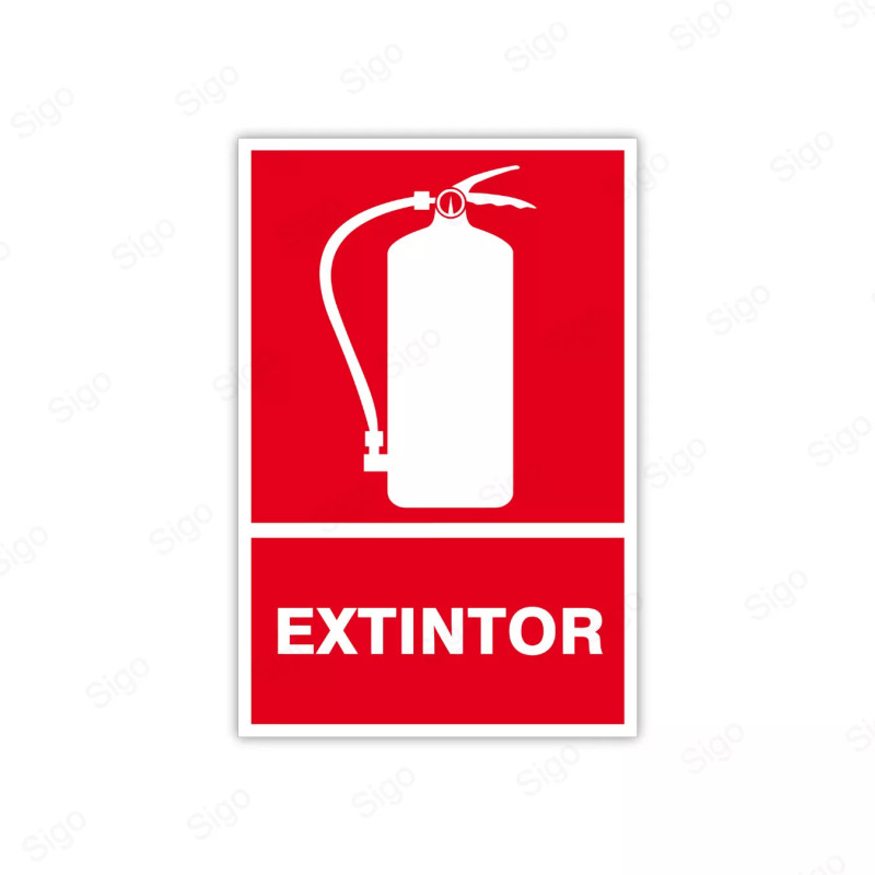 Rótulo Contra Incendios - Extintor | Cod. CI-1