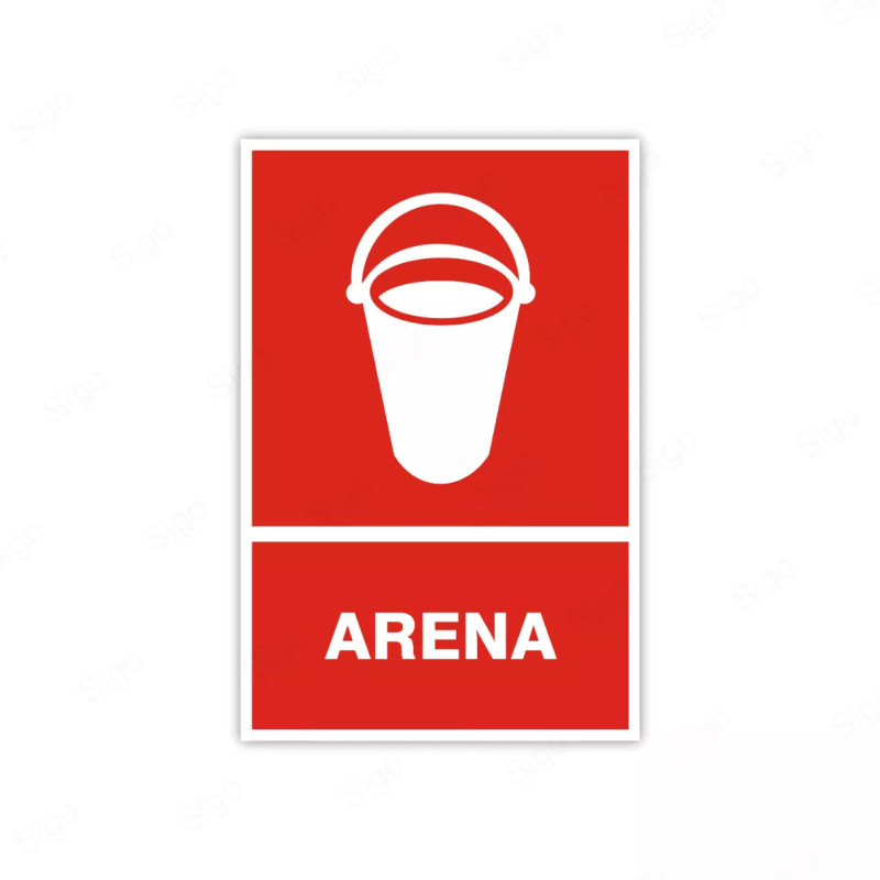 Rótulo Contra Incendios - Arena | Cod. CI- 19
