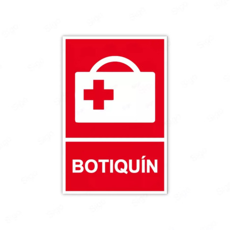Rótulo Contra Incendios - Botiquín  | Cod. CI - 73