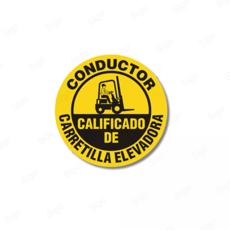 Rótulo de Cuidado - Conductor MontaCarga | Cod. CUI-19