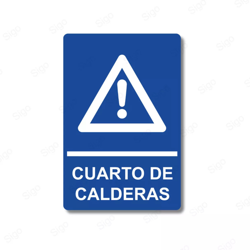 Rótulos Baños - Cuarto De Calderas | Cod. SA -  69