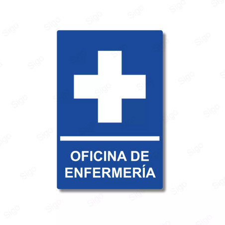 Rótulos Baños - Oficina De Enfermería | Cod. SA -  80