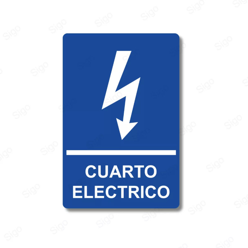 Rótulos Baños - Cuarto Electrico | Cod. SA -  83