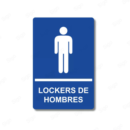 Rótulos Baños - Lockers De Hombres | Cod. SA -  85