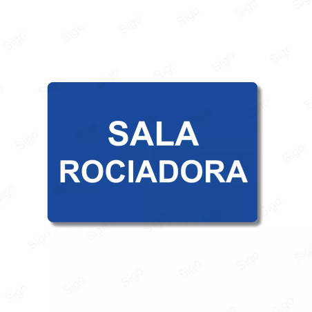 Rótulos Baños - Sala Rociadora | Cod. SA -  93