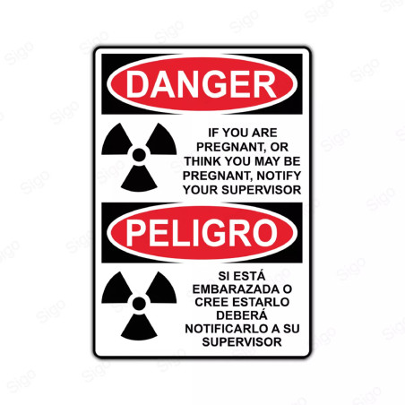 Rótulo de Peligro - Danger Peligro | Cod. PEL - 33