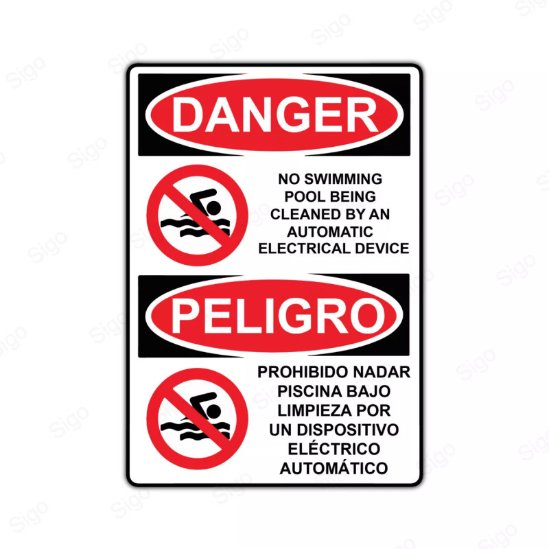 Rótulo de Peligro - Danger Peligro | Cod. PEL - 43