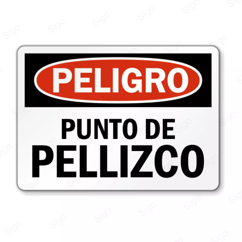 Rótulo de Peligro - Punto Pellizco | Cod. PEL - 119