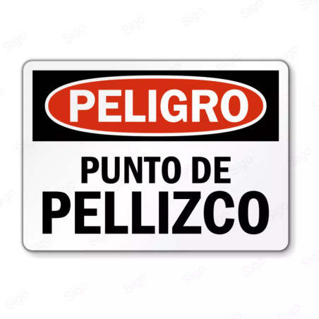 Rótulo de Peligro - Punto Pellizco | Cod. PEL - 119