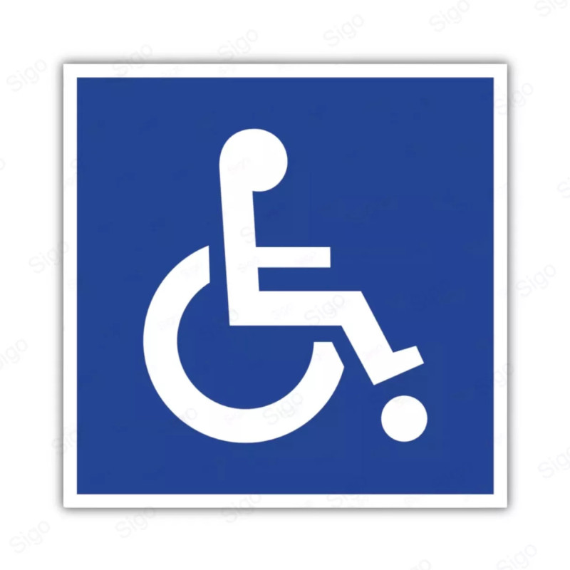 Rótulo de Accesibilidad - Discapacitados | Cod. DIS - 1