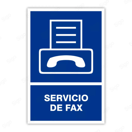 Rótulo Informativos - Servicio de Fax | Cod. SI - 23