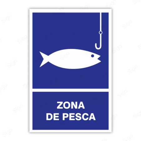 Rótulo Informativo - Zona de Pesca | Cod. SI - 42